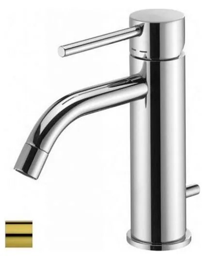 Paffoni - Mosdócsaptelep + LIGHT leeresztő, aranyszínű