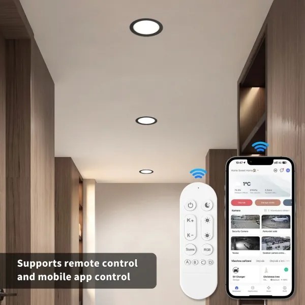 Immax NEO 07297L - LED dimmelhető süllyeszthető downlight, 36W/230V, Wi-Fi, Tuya  Ø 23 cm, fekete