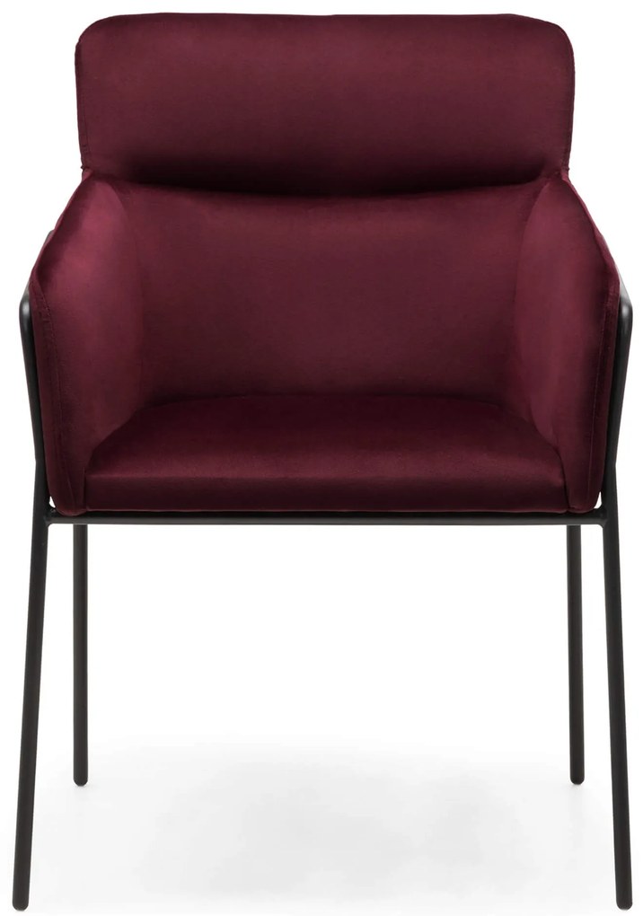 Bordó design szék HELSINKI VELVET