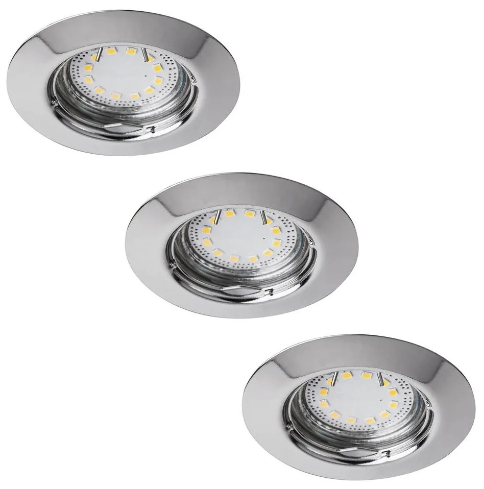 Rabalux 1047 - KÉSZLET 3xLED Beépíthető lámpa LITE 3xGU10-LED/3W/230V