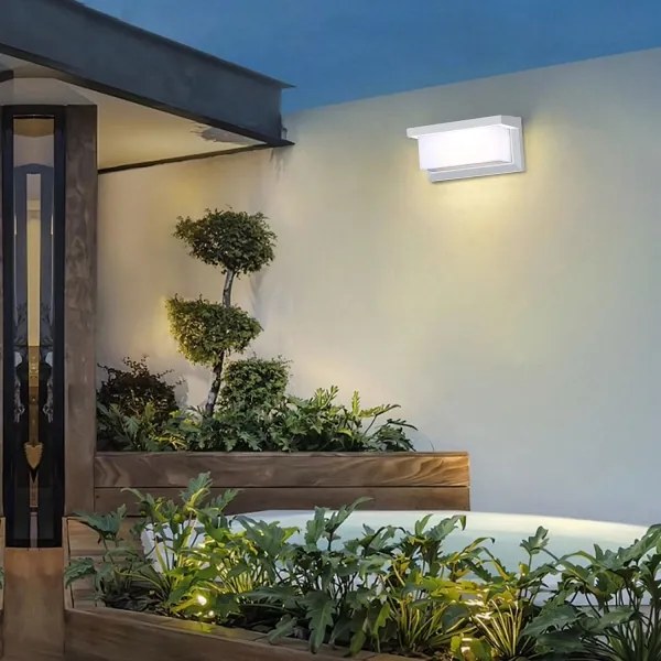 Brilagi - LED RGBW kültéri fali lámpatest BRICKY 1xE27/9W/230V fehér IP54