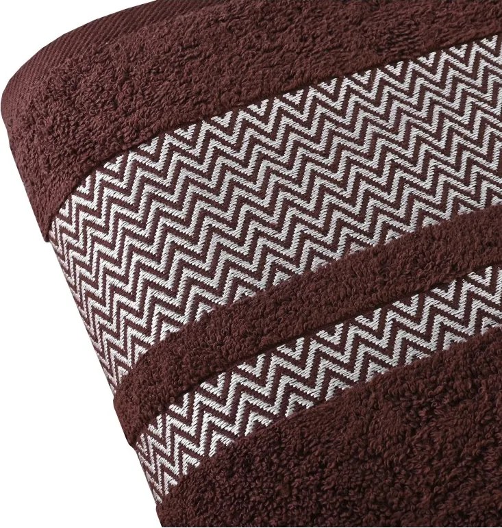 EMI Ates barna pamut törölköző 50x90 cm