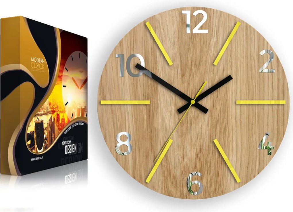 Falióra Tölgy Aksel Yellow &amp; Mirror Gyönyörű