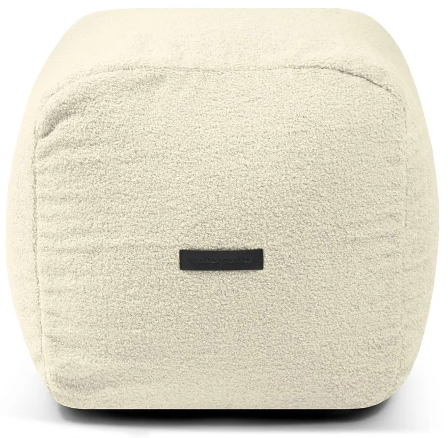 Világosszürke buklé babzsákfotel Plus 50 Lounge – SLOWDOWN