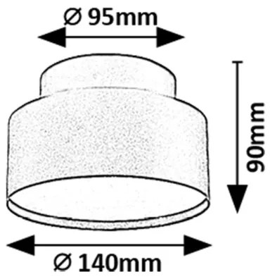 Rabalux 71325 - LED mennyezeti lámpatest OVIDIA LED/24W/230V 3000K fehér