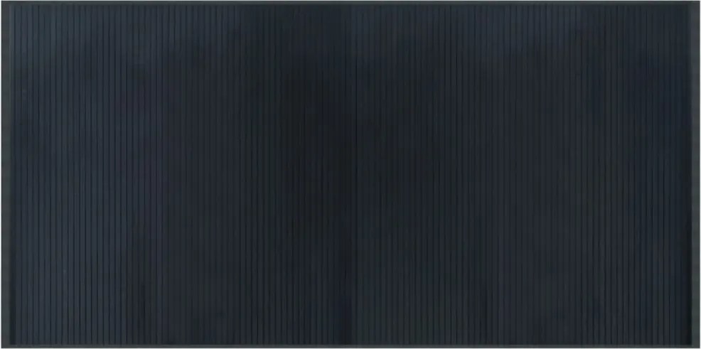 vidaXL négyszögletű szürke bambusz szőnyeg 100 x 200 cm