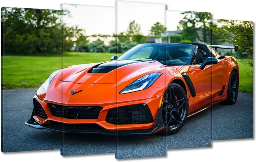 Vászonkép 100x60 Narancssárga autó