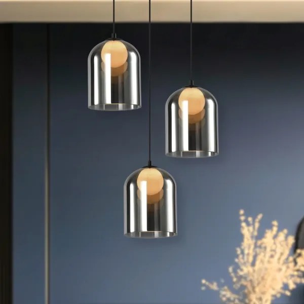 KLEA kábelcsillár 1xG9/15W/230V füstszínű fekete