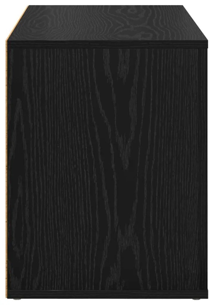 Cipőtartó polcokkal Musta tammi 75 x 35 x 45 cm Faanyag