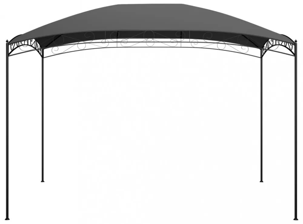 antracitszürke pavilon 3 x 4 x 2,65 m 180 g/m²