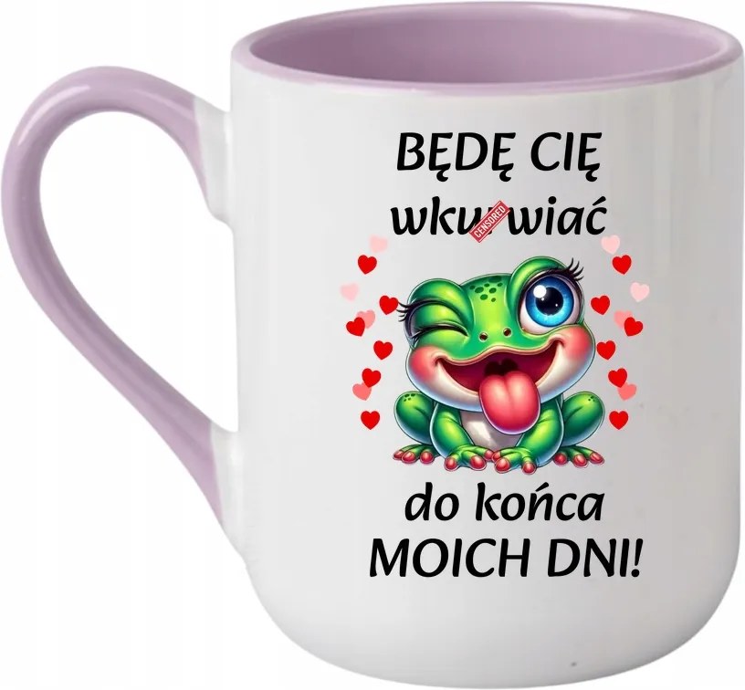 Bögre Napjaim végéig bebörtönözlek Valentin nap 330 coffee lila