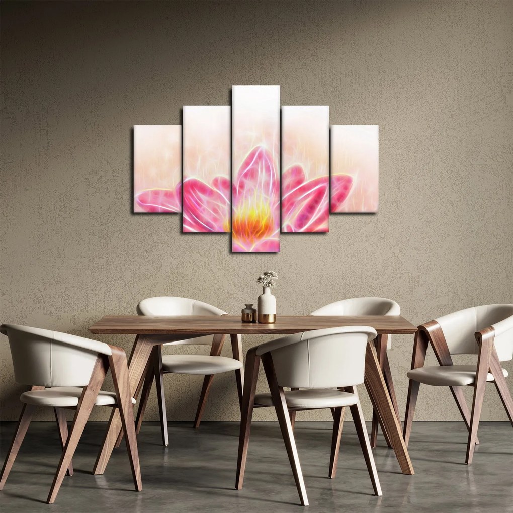 Egy lótuszvirág képe (150x105 cm)