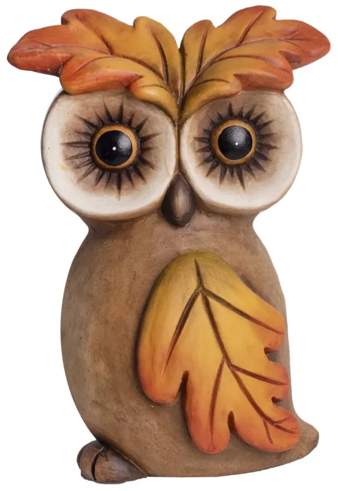 Kültéri Bagoly Faleveles 34 cm