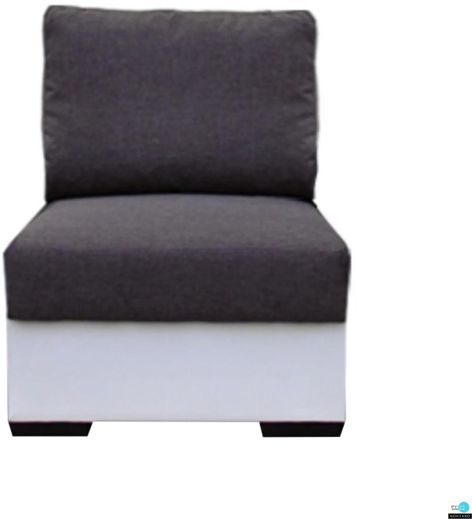 1-személyes kanapé, fehér/szürke, OREGON 1SED-06