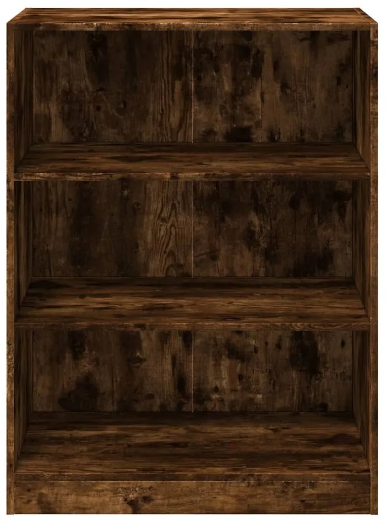 füstös tölgy színű szerelt fa ruhásszekrény 77 x 48 x 102 cm