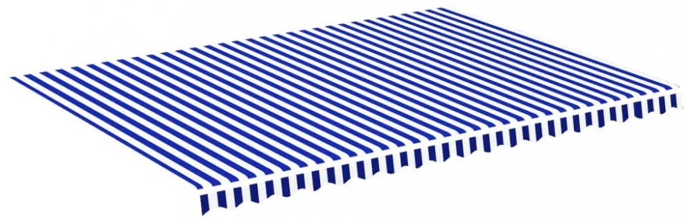 kék és fehér csere napellenző ponyva 5 x 3,5 m