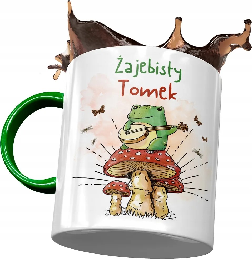 Zöld Bögre Tomi Férj Kolléga Ajándék Nyomtatott Fotóval