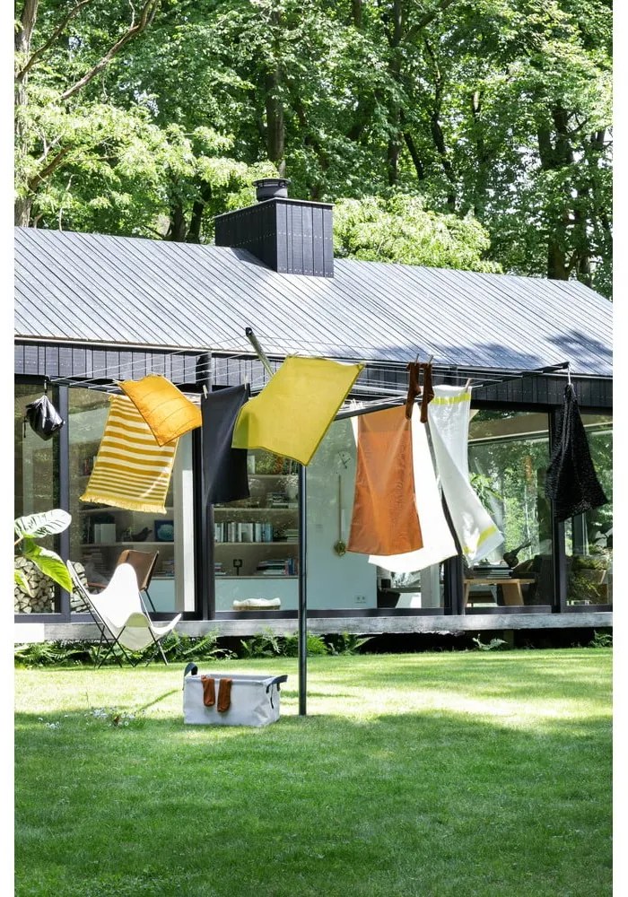 Antracitszürke kerti ruhaszárító 50 m Lift-O-Matic – Brabantia