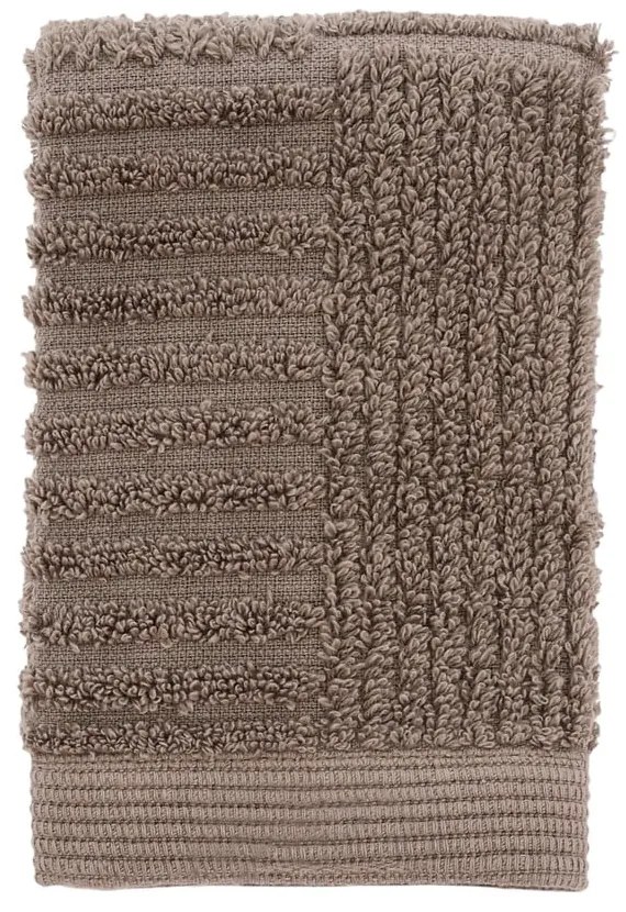 Szürkésbarna frottír pamut törölköző 30x30 cm Classic – Zone