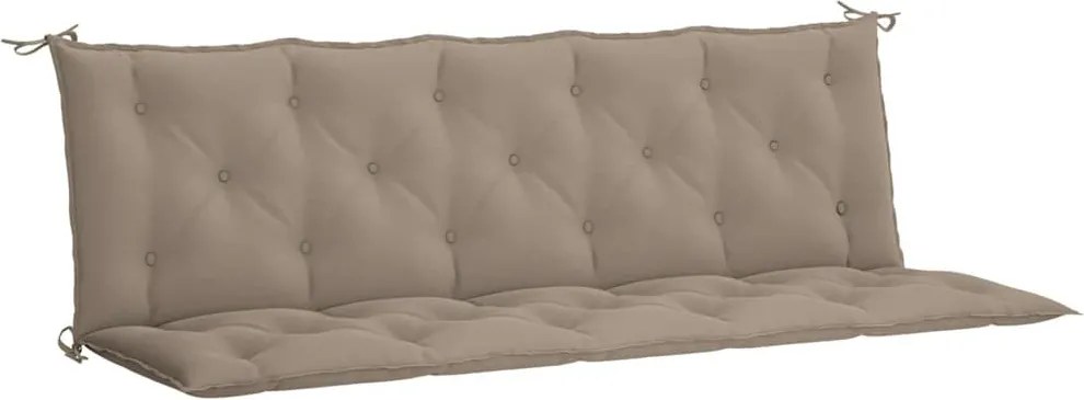 vidaXL tópszínű oxford szövet kerti padpárna 180 x (50+50) x 7 cm