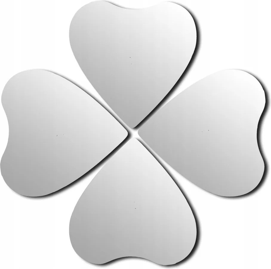 Öntapadós tükrök Heart 4 db stílusos fali dekoráció