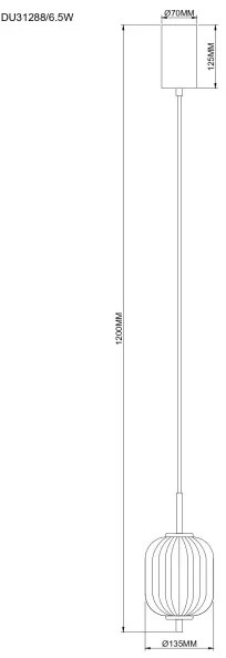 Zuma Line 003064-034751 - AKARI LED csillár kábelen, LED/6,5W/230V, átmérő 13 cm, arany