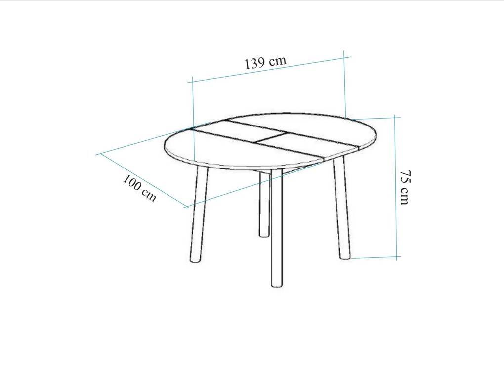Étkező szett Duvasa 6 (tölgy + fekete) (2 személy számára). 1093754