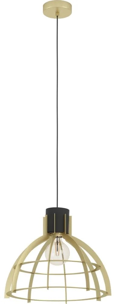 Eglo 43767 - Csillár zsinóron STILLINGTON 1xE27/40W/230V arany