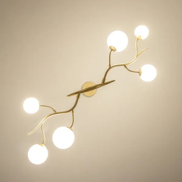 Brilagi - LED Csillár zsinóron MISTEL 6xG9/3W/230V arany/fehér