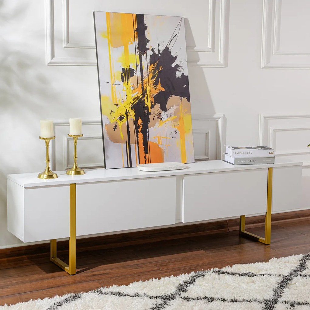 TV asztal Serenity White
