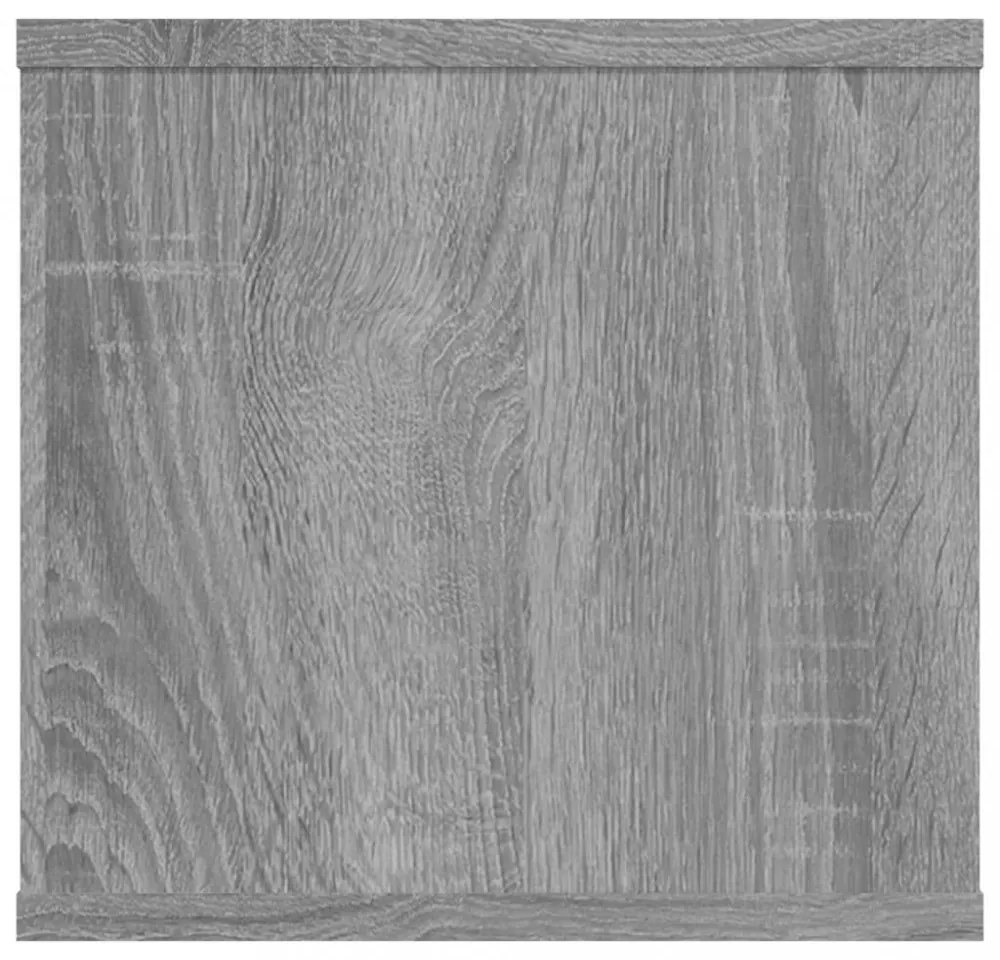 szürke sonoma színű szerelt fa fali polc 102 x 30 x 29 cm