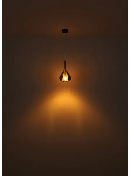 Globo 15542 - Csillár zsinóron GEEKY 1xE27/60W/230V átm. 20 cm fekete