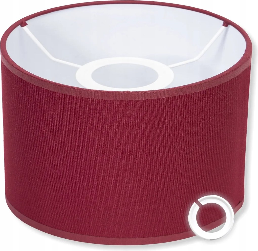 Stílusos lámpaernyő Bordó 20/15 cm Könnyen Összeszerelhető lámpabúra