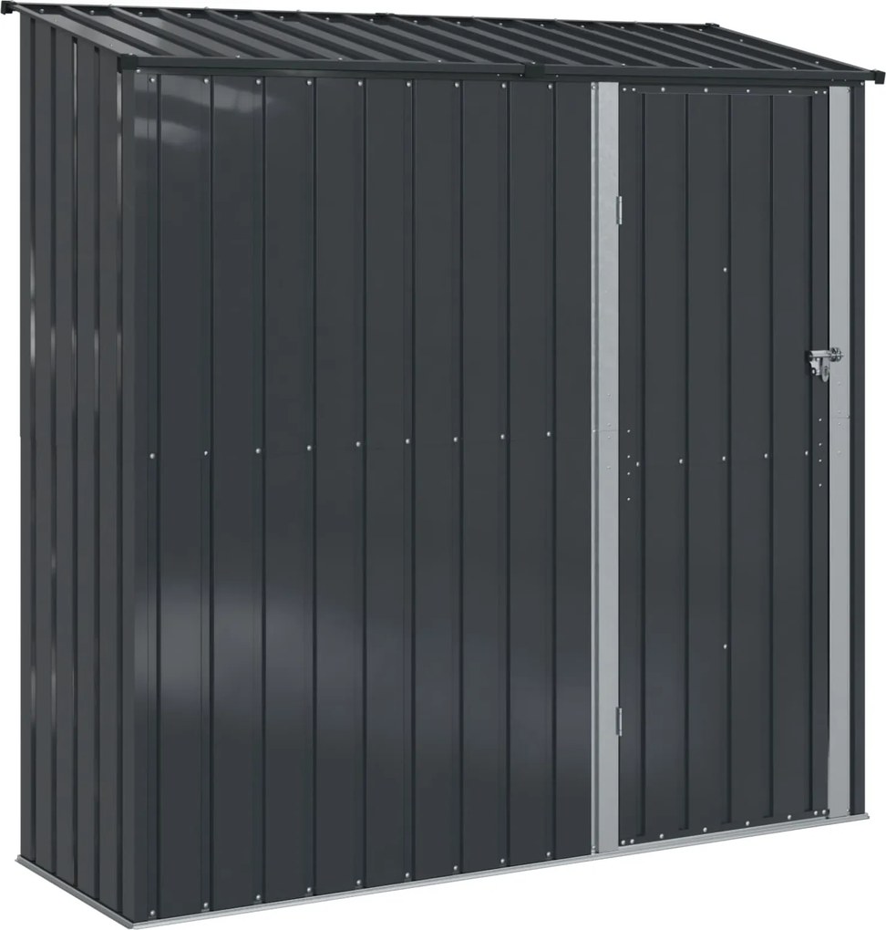 vidaXL Kertiszerszámos házak Antracit 203,5 x 73 x 200 cm Fém