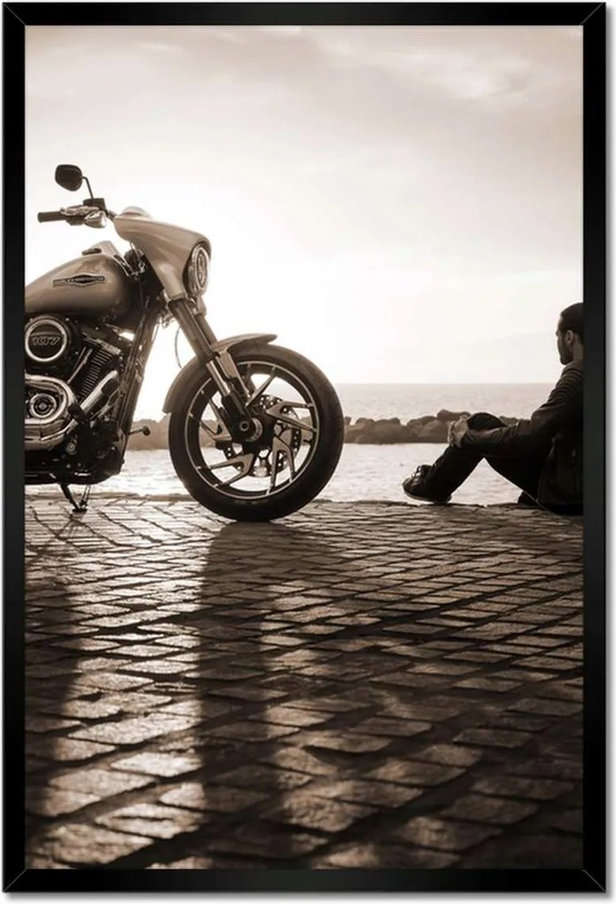 Poszterek keretben 40x60 Harley Davidson Motorkerékpár