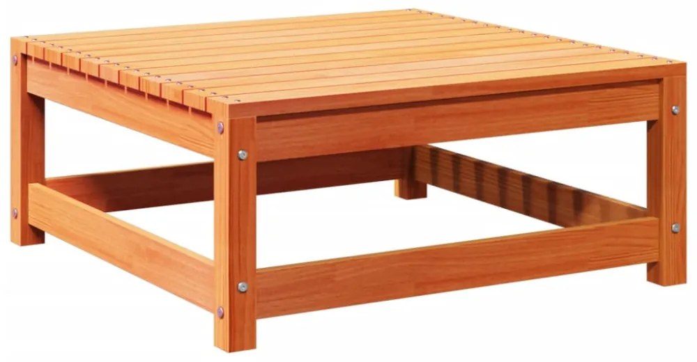 viaszbarna tömör fenyőfa kerti lábtartó 70 x 70 x 30 cm