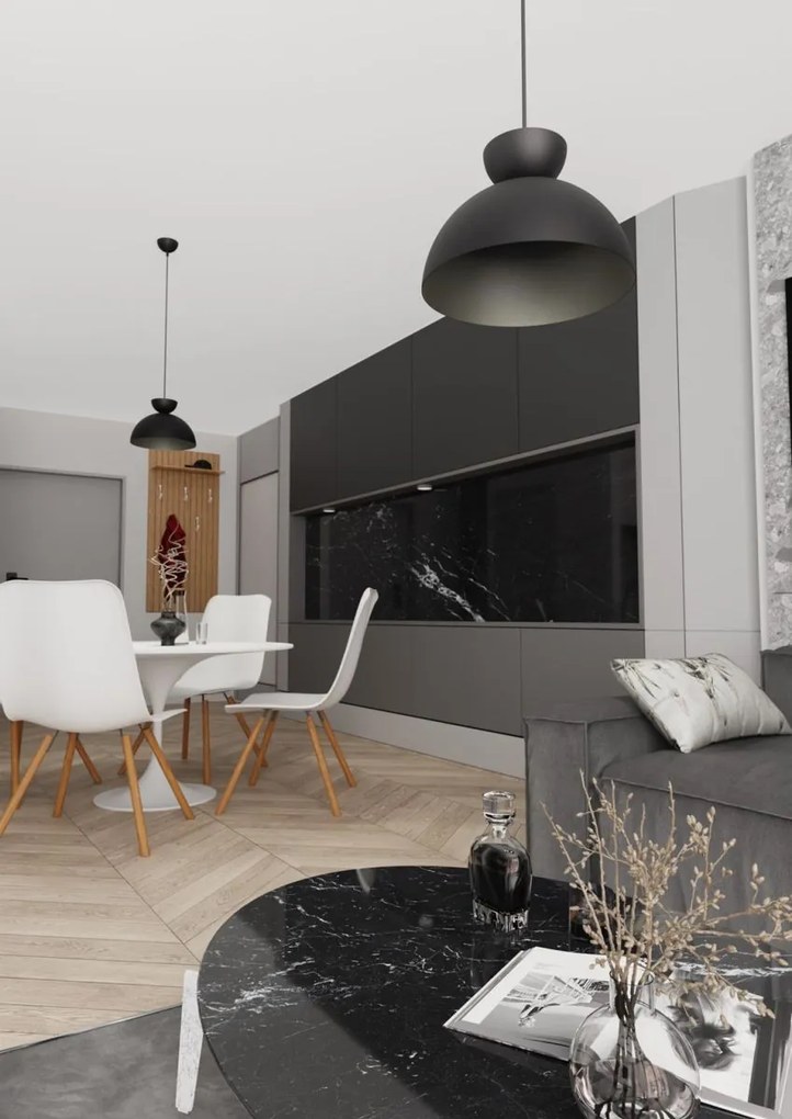 Emibig modern függeszték lunaro fekete emi1471/1s