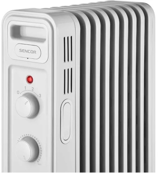Sencor - 9 bordás olajradiátor 800/1200/2000W/230V fehér