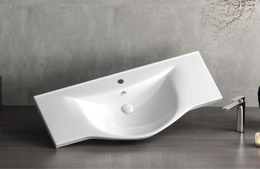 Sanovit ALBATROS - porcelán mosdókagyló - 54,5 x 45 cm