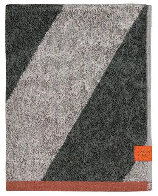 Khaki frottír bio pamut fürdőlepedő 70x133 cm Diagonal – Mette Ditmer Denmark