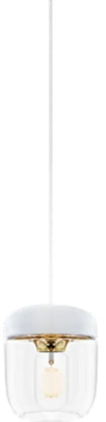 Acorn fehér lámpabúra aranyszínű foglalattal, ⌀ 14 cm - UMAGE