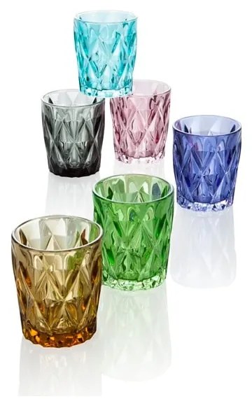 Diamante 6 db-os pohárszett, 270 ml - Brandani