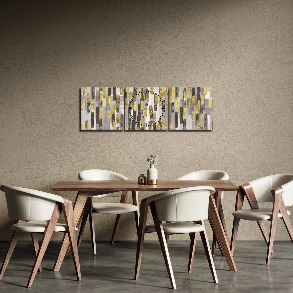Kép - Modern dekoráció (órával) (90x30 cm)
