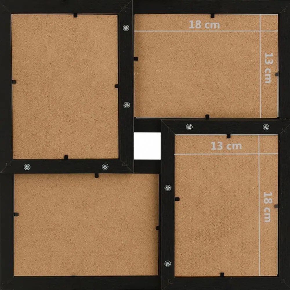 fekete MDF fényképkeretszett 24 db 13 x 18 cm-es képhez