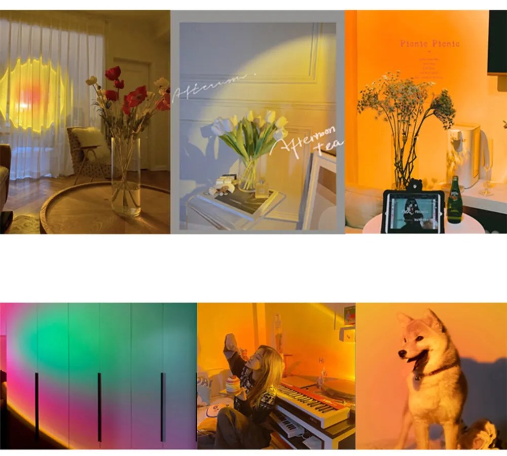 Színes LED lámpa távirányítóval - RGB