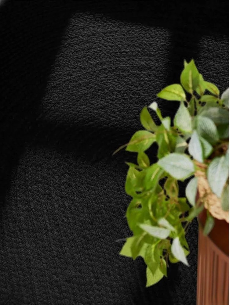 Fekete kétoldalas-kézi szövésű juta szőnyeg 160x230 cm Braided – Hanse Home