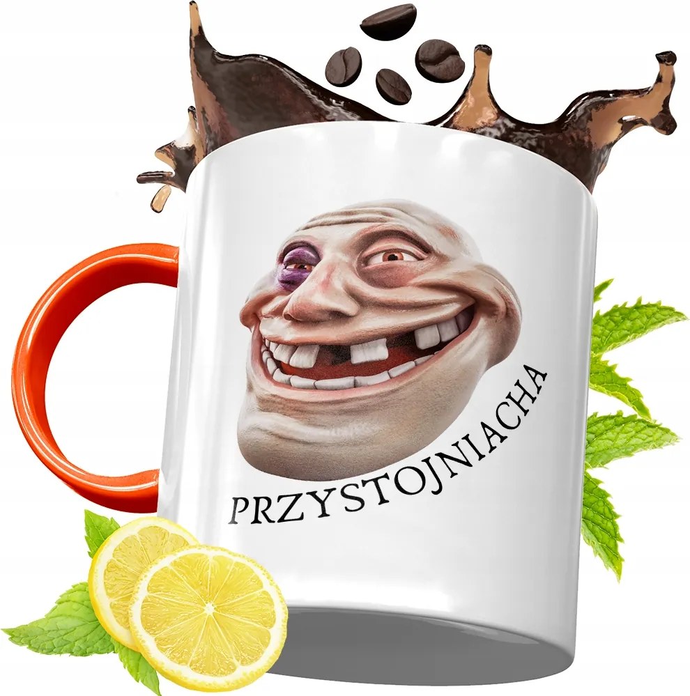 Narancssárga Vicces Bögre Vicces Ajándék fényképes nyomtatással