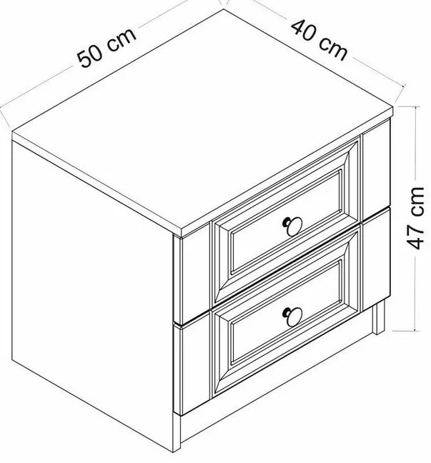 Éjjeliszekrény Kale - 4923