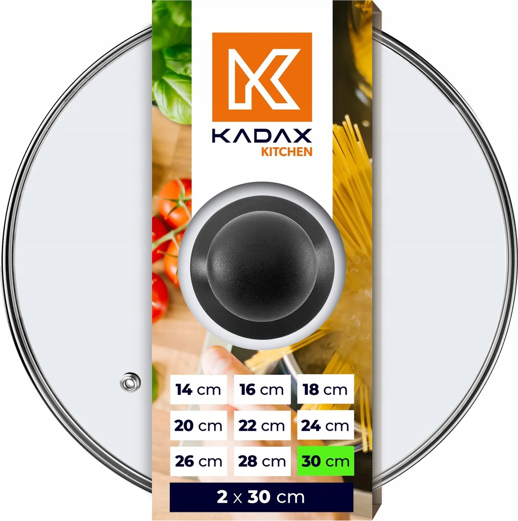 Üvegfedő 30cm Serpenyőhöz Edényfedő 2x