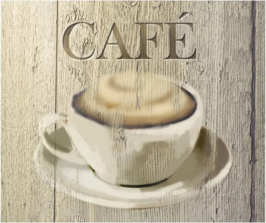 Edzett üveg falvédő tűzhelyhez 60x50 cm Café – Wenko